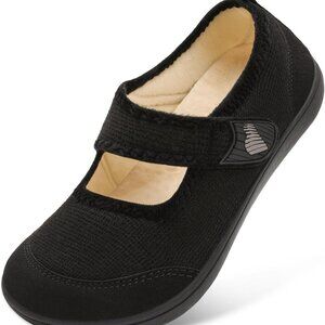 Women’s Wide Diabetic Slippers Rubber Sole Non Slip Indoor Outdoor House Shoes